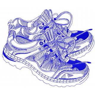 Cross shoes 2 embroidery design - Embroidery Design