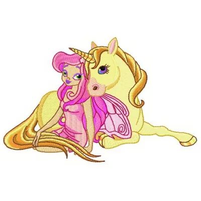 Preview of the Magical Union embroidery design featuring enchanting fairies and angels, ideal for creative projects.