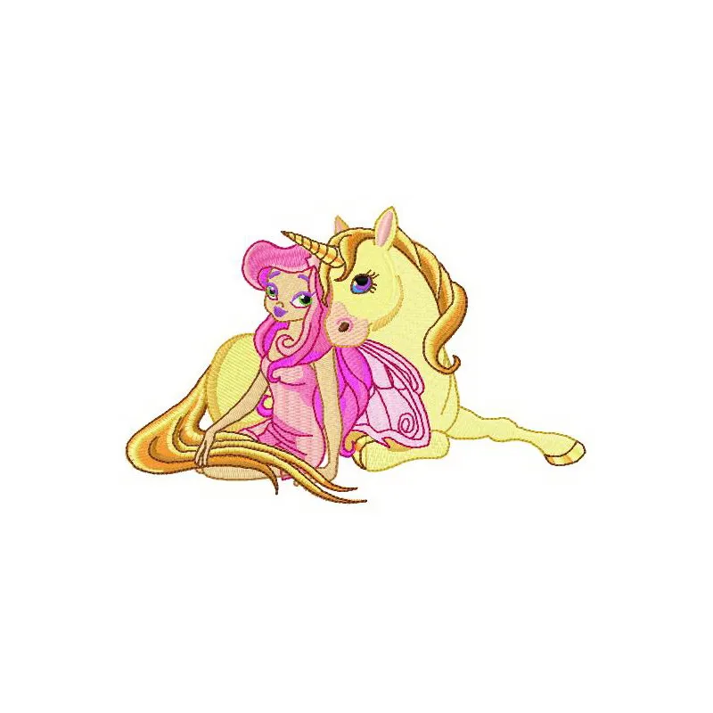 Preview of the Magical Union embroidery design featuring enchanting fairies and angels, ideal for creative projects.