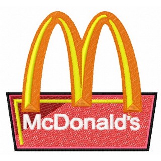 McDonalds logo embroidery design - Embroidery Design