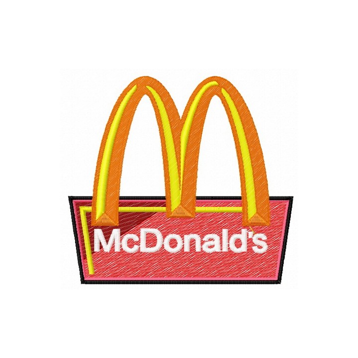 McDonalds logo embroidery design - Embroidery Design