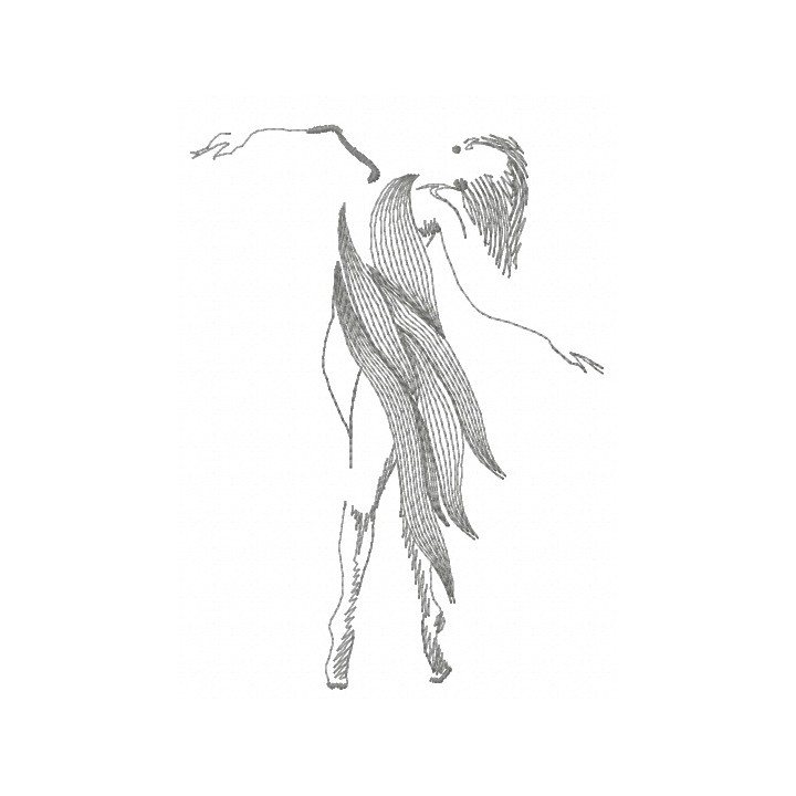 Dancing queen embroidery design - Embroidery Design