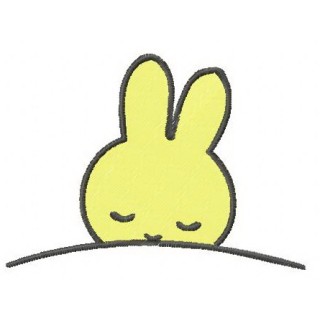 Sleeping bunny embroidery design - Embroidery Design