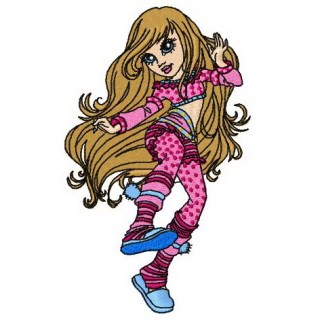 Belle dance embroidery design - Embroidery Design