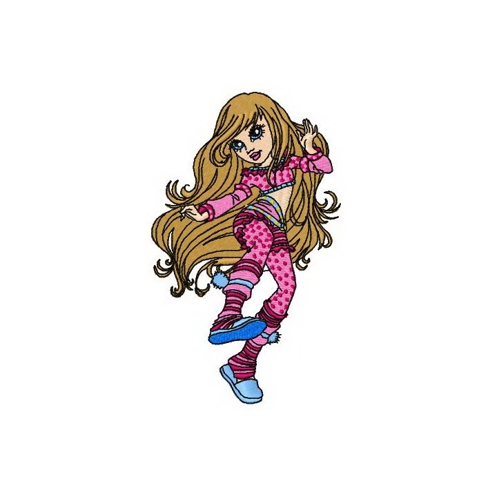 Belle dance embroidery design - Embroidery Design