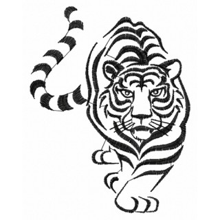 White tiger embroidery design - Embroidery Design