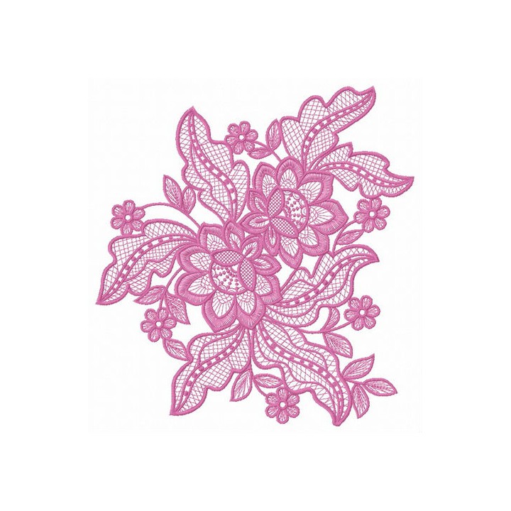 Lace flower 8 embroidery design - Embroidery Design