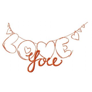 Love you embroidery design - Embroidery Design