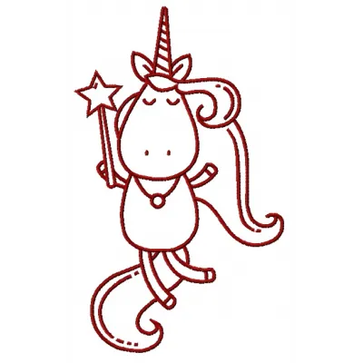 Preview of the Unicorn Dream 3 embroidery design featuring a whimsical unicorn motif for stitching on various items.