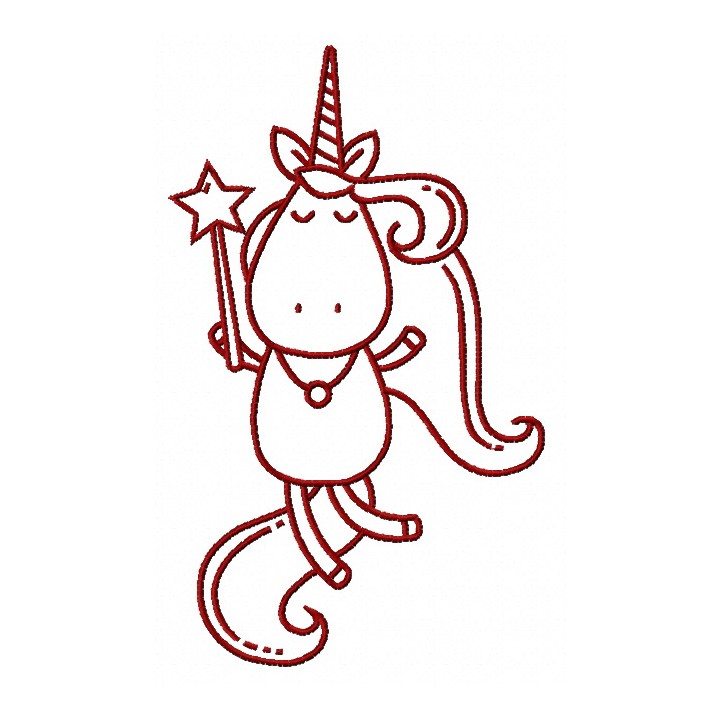 Unicorn dream 3 embroidery design - Embroidery Design