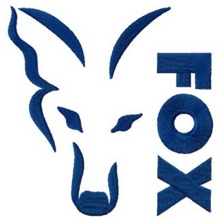 FOX carp logo embroidery design - Embroidery Design