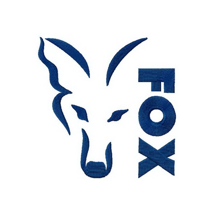 FOX carp logo embroidery design - Embroidery Design