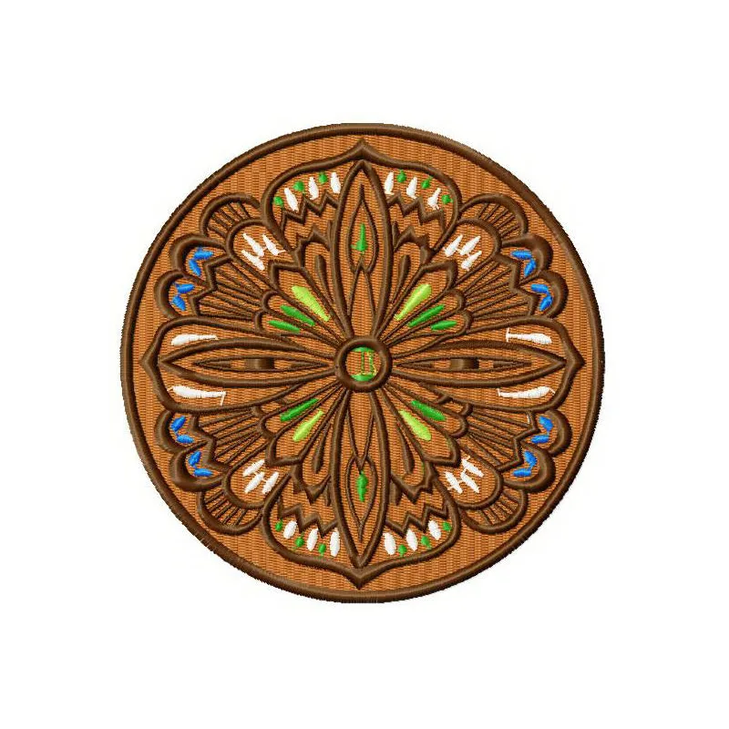 Ancient amulet embroidery design featuring intricate snowflake patterns for doily projects.