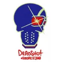 Embroidery design featuring Deadshot from Suicide Squad, showcasing intricate stitching patterns for creative projects.