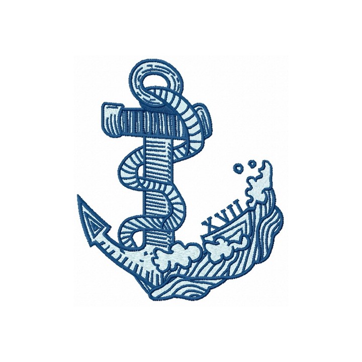 Anchor 5 embroidery design - Embroidery Design