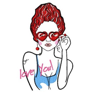 Love you embroidery design - Embroidery Design