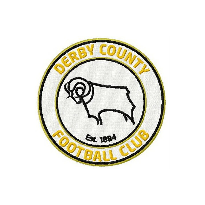 Derby country FC logo embroidery design - Embroidery Design