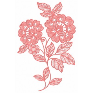 Lace flower 2 embroidery design - Embroidery Design