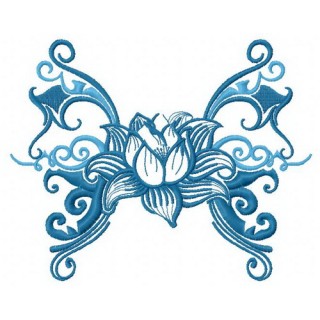 Water lily 3 embroidery design - Embroidery Design