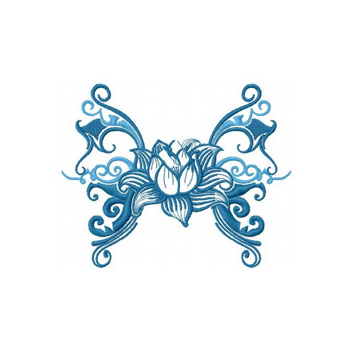 Water lily 3 embroidery design - Embroidery Design