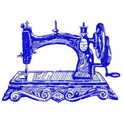 Old sewing machine embroidery design preview featuring intricate stitching patterns for crafting projects.