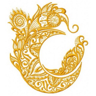 Strange moon 2 embroidery design - Embroidery Design