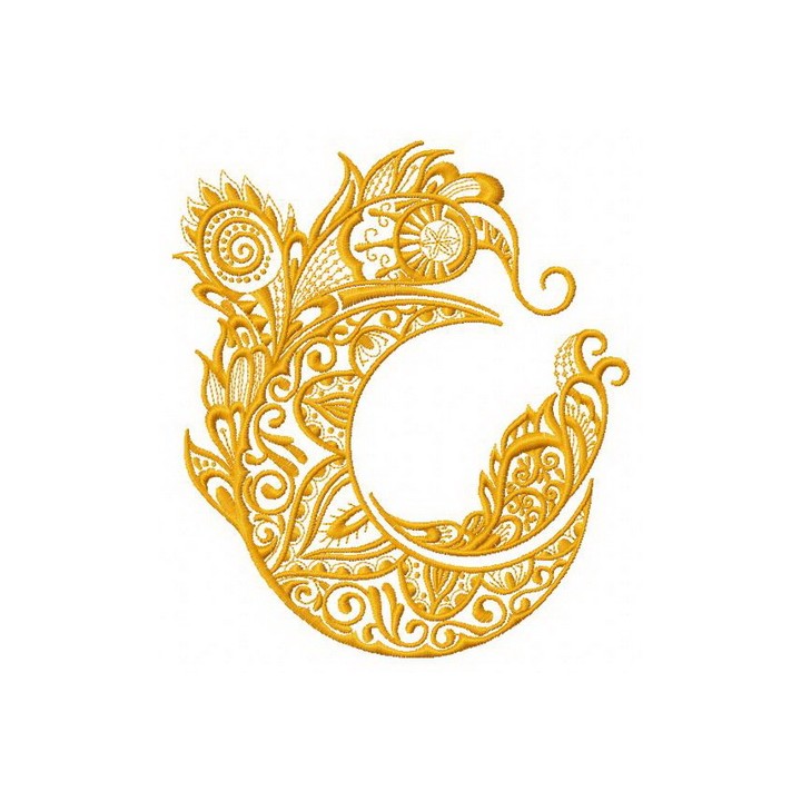 Strange moon 2 embroidery design - Embroidery Design