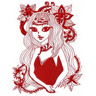 Mysterious stranger 2 embroidery design - Embroidery Design