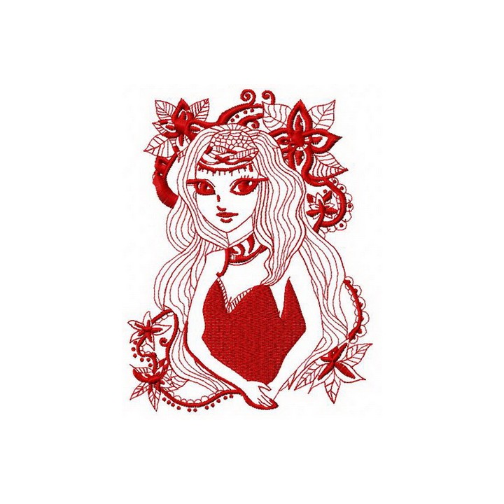 Mysterious stranger 2 embroidery design - Embroidery Design