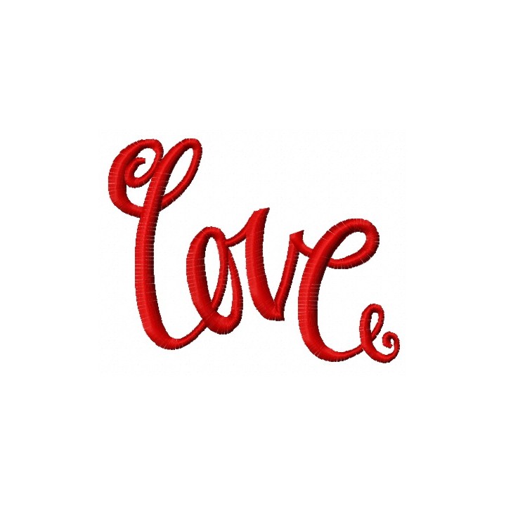 Love 6 embroidery design - Embroidery Design
