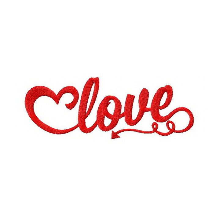 Devil love embroidery design - Embroidery Design