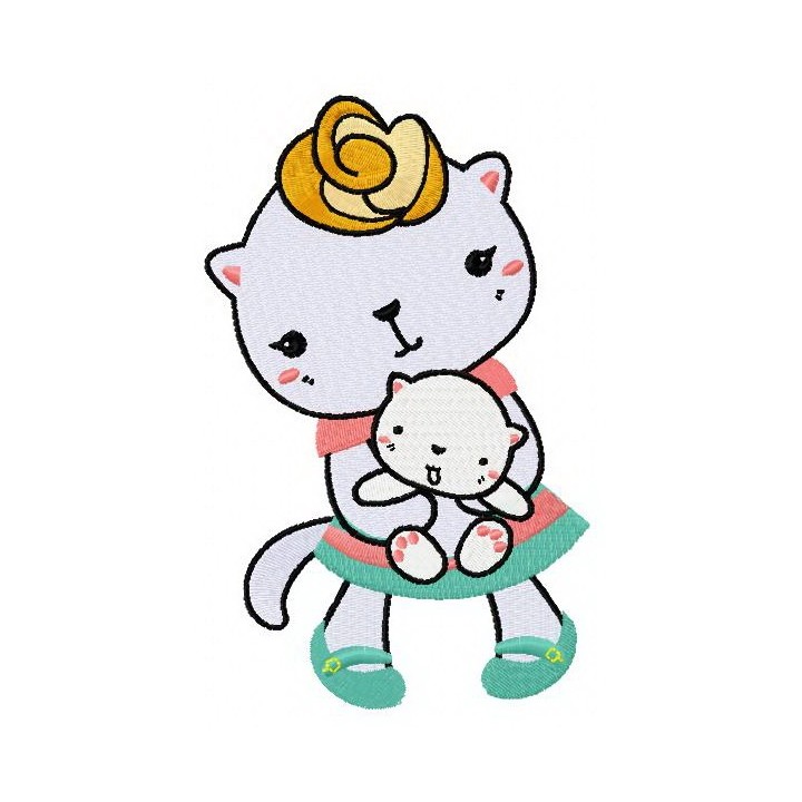 Love mom 2 embroidery design - Embroidery Design