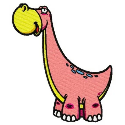 Spotty embroidery design featuring playful dinosaur motifs, ideal for stitching on t-shirts and baby onesies.