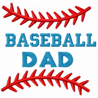 Baseball dad embroidery design - Embroidery Design
