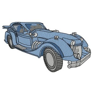 Retro car embroidery design - Embroidery Design
