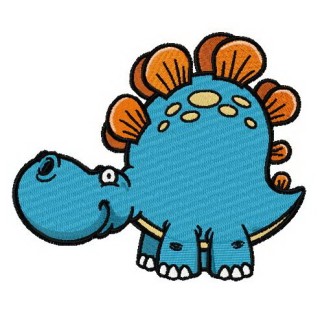 Cute stegosaurus embroidery design - Embroidery Design