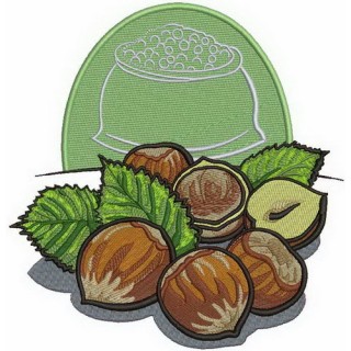 Hazelnut embroidery design - Embroidery Design