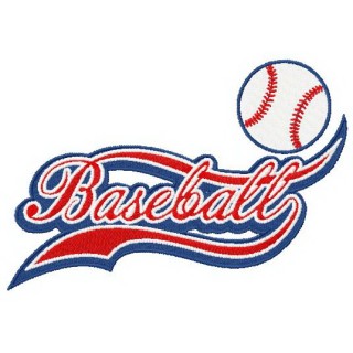Baseball logo embroidery design - Embroidery Design