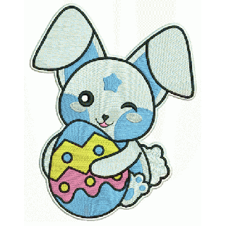 Happy Easter bunny 2 embroidery design - Embroidery Design