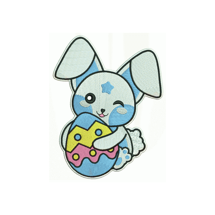 Happy Easter bunny 2 embroidery design - Embroidery Design