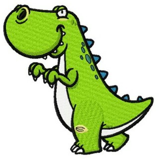 Dinosaur sneaks embroidery design - Embroidery Design