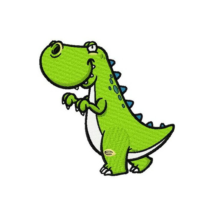 Dinosaur sneaks embroidery design - Embroidery Design