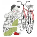 Let's go for a ride 4 embroidery design showcasing a fun vacation theme, ideal for stitching on t-shirts or tote bags.