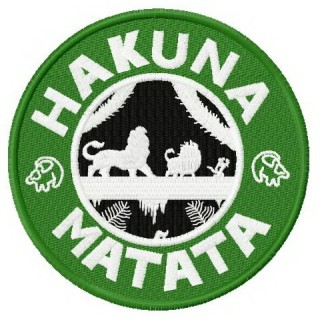 Hakuna Matata embroidery design - Embroidery Design