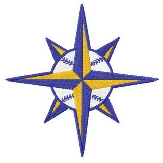 Seattle Mariners logo 2 embroidery design - Embroidery Design