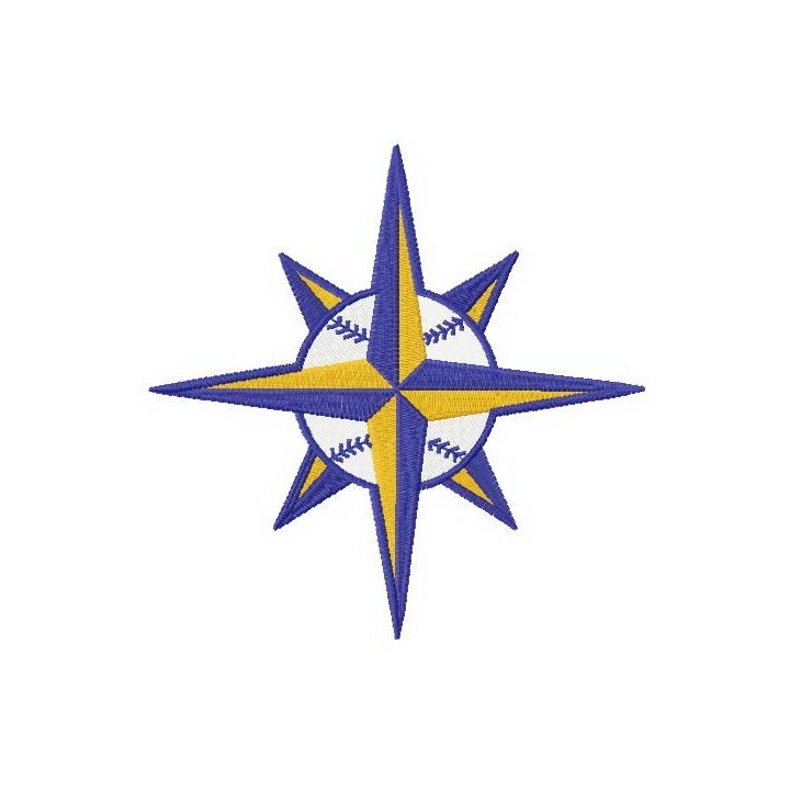 Seattle Mariners logo 2 embroidery design - Embroidery Design