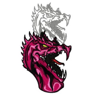 Dragon's shadow 9 embroidery design - Embroidery Design