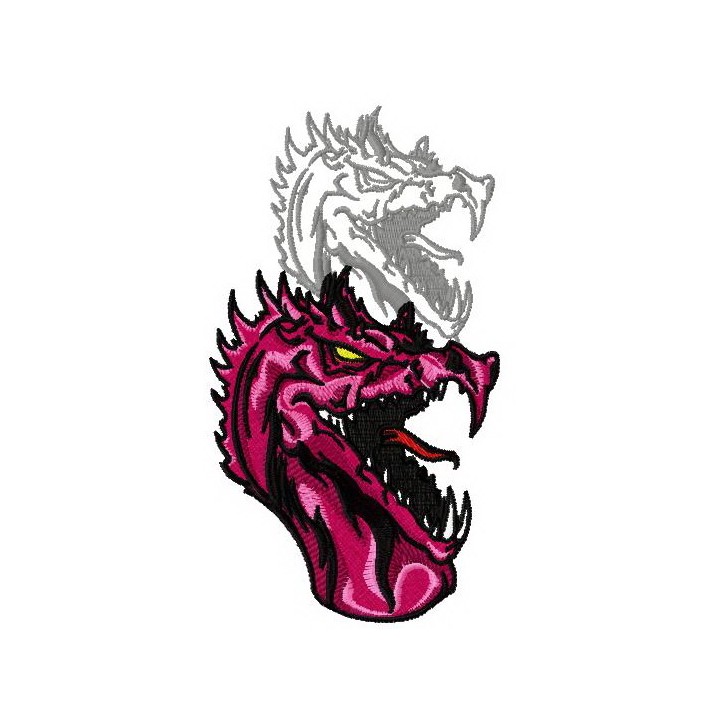 Dragon's shadow 9 embroidery design - Embroidery Design