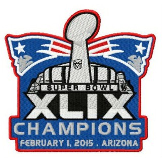 New England Patriots champions embroidery design - Embroidery Design