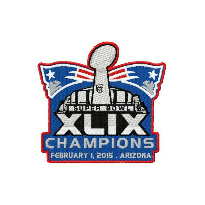 New England Patriots champions embroidery design - Embroidery Design